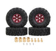 Alloy 1.0 Beadlock Wheels, Tires & Adapters (4) for Traxxas 1/18 TRX-4M