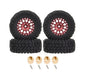 Alloy 1.2 Beadlock Wheels, Tires & Adapters (4) for Traxxas 1/18 TRX-4M