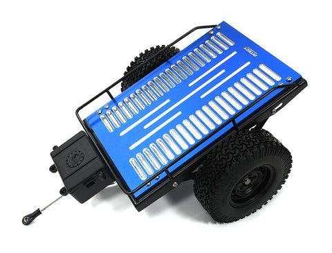 Realistic Leaf Spring 1/10 Size Flatbed Trailer 302x200x115mm for Scale Crawler