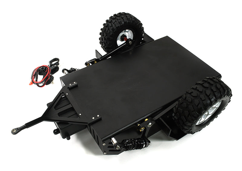 Axle-Less Trailer w/ Independent Suspension & LED Kit 1/10 RC 352x265x123mm