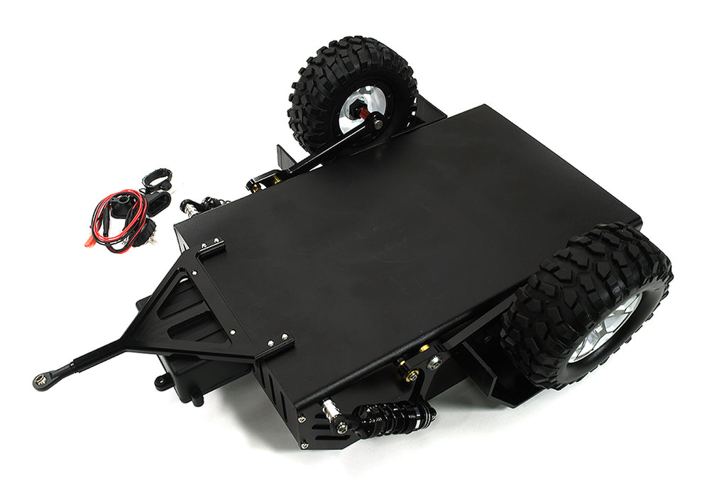 Axle-Less Trailer w/ Independent Suspension & LED Kit 1/10 RC 352x265x123mm