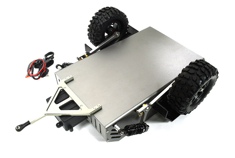 Axle-Less Trailer w/ Independent Suspension & LED Kit 1/10 RC 352x265x123mm