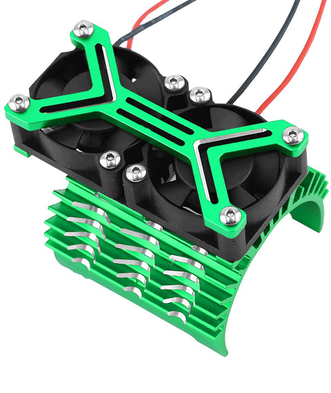 40mm Motor Heatsink+Twin 30x30mm Cooling Fan 20,000 rpm