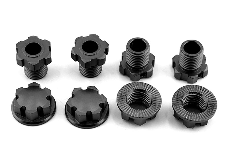 Alloy Machined 17mm Hex Hubs (4) for Traxxas Sledge & E-Revo 2.0 (2018+)