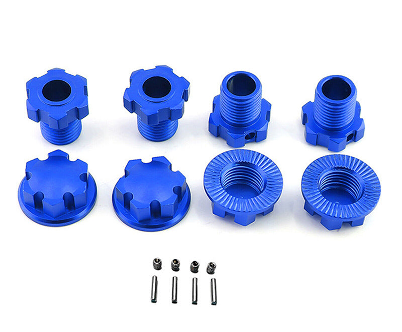 Alloy Machined 17mm Hex Hubs (4) for Traxxas Sledge & E-Revo 2.0 (2018+)