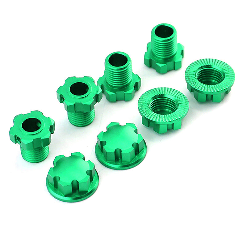 Alloy Machined 17mm Hex Hubs (4) for Traxxas Sledge & E-Revo 2.0 (2018+)