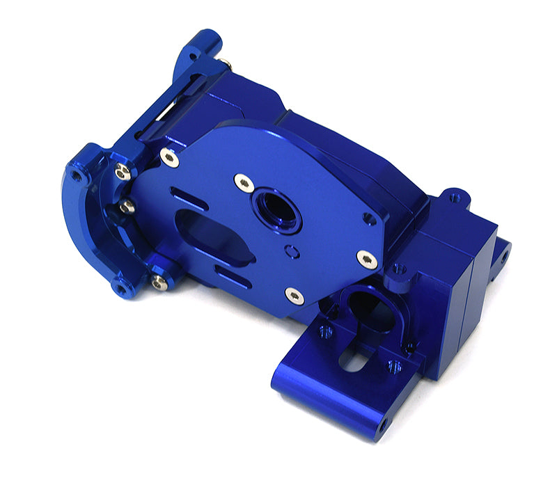 Blue Billet Machined Gearbox Housing Upgrade for Traxxas 272R & Drag Slash