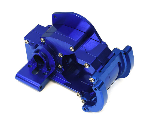 Blue Billet Machined Gear Box Housing Upgrade for Traxxas 727R & Drag Slash