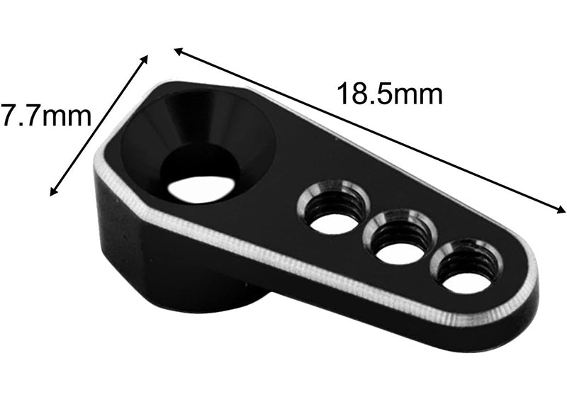Black Alloy Machined 25T Servo Horn for Traxxas 1/18 TRX-4M Scale Crawler 9734