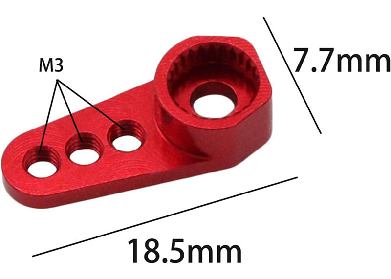 Red Alloy Machined 25T Servo Horn for Traxxas 1/18 TRX-4M Scale Crawler 9734