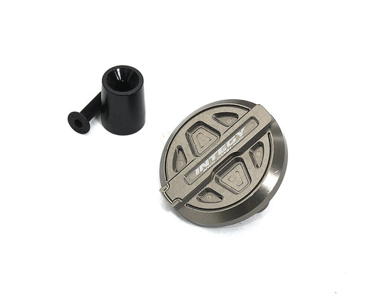 Billet Machined Fuel Filler Cover for Axial SCX6 Crawler