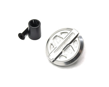 Billet Machined Fuel Filler Cover for Axial SCX6 Crawler