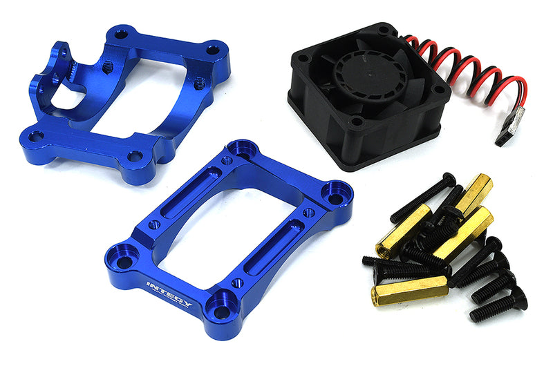 Billet Machined Motor Mount w/ 40x40mm 17k rpm Fan for Traxxas 1/8 Sledge 4WD
