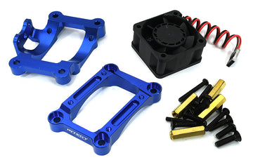 Billet Machined Motor Mount w/ 40x40mm 17k rpm Fan for Traxxas 1/8 Sledge 4WD