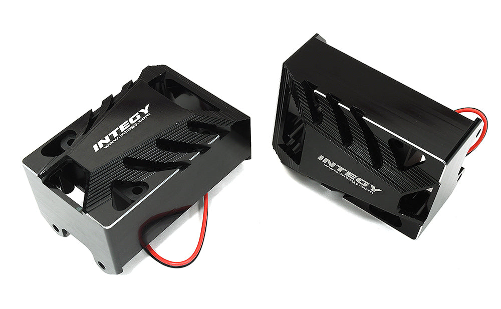 Billet Machined Shrouds w/ Twin Cooling Fan 40x40mm 17k rpm for Traxxas XRT