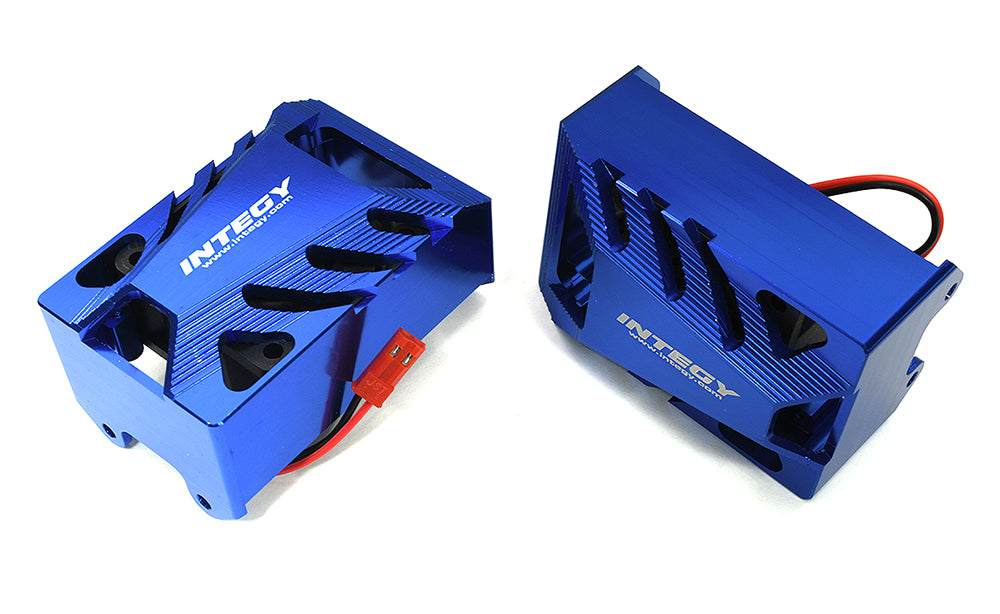 Billet Machined Shrouds w/ Twin Cooling Fan 40x40mm 17k rpm for Traxxas XRT