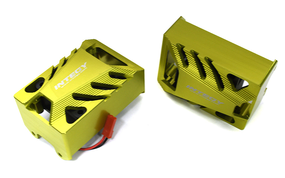 Billet Machined Shrouds w/ Twin Cooling Fan 40x40mm 17k rpm for Traxxas XRT