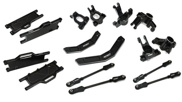 Black Billet Machined Suspension Upgrade Kit for Arrma 1/10 Kraton 4X4 4S V2 BLX