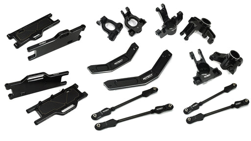 Black Billet Machined Suspension Upgrade Kit for Arrma 1/10 Kraton 4X4 4S V2 BLX