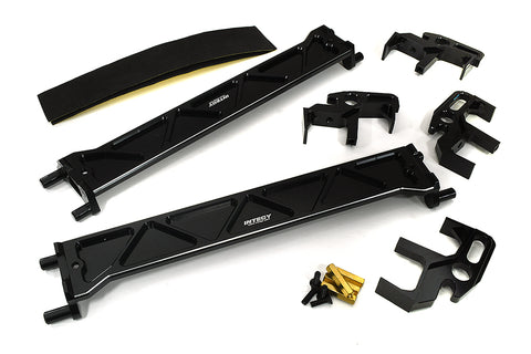 Black Billet Machined Battery Hold-Downs & Mounts Kit for Traxxas XRT