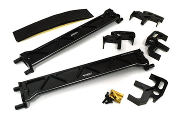 Black Billet Machined Battery Hold-Downs & Mounts Kit for Traxxas XRT