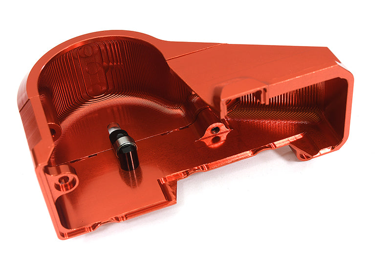 Red Billet Machined Spur & Pinion Gear Upper Cover for Traxxas XRT & X-Maxx