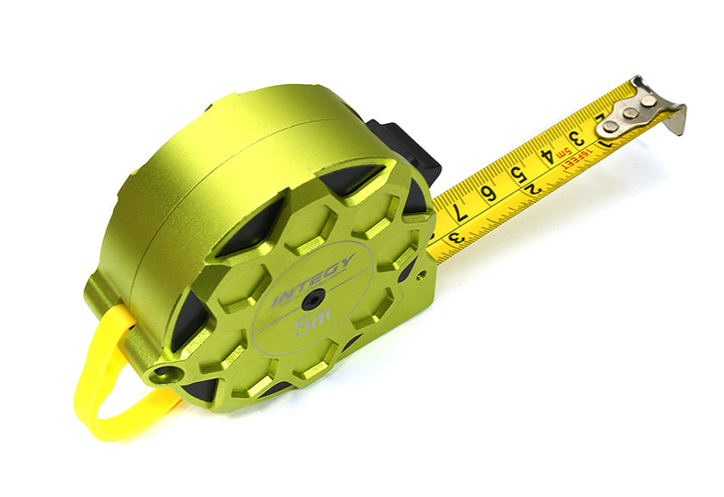 5 Meter Green Tape Measure by Integy - Alloy Machined Case 15ft Metric & Inch