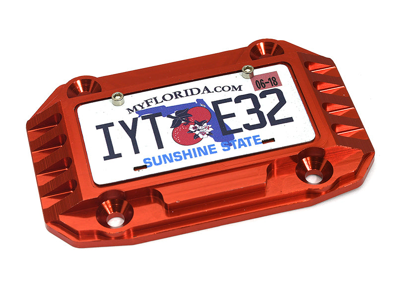Realistic License Plate w/ Alloy Frame for Axial 1/6 SCX6