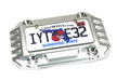 Realistic License Plate w/ Alloy Frame for Axial 1/6 SCX6