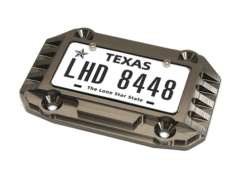 Realistic License Plate w/ Alloy Frame for Axial 1/6 SCX6