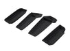 Black Silicone 4pcs Door Side Storage Box Interior Tray for Tesla 22-24 Model S