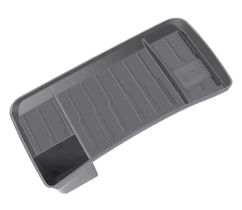 Grey TPE Rear Screen Stand Storage Tray Organizer for Tesla 17-23 Model 3/Y