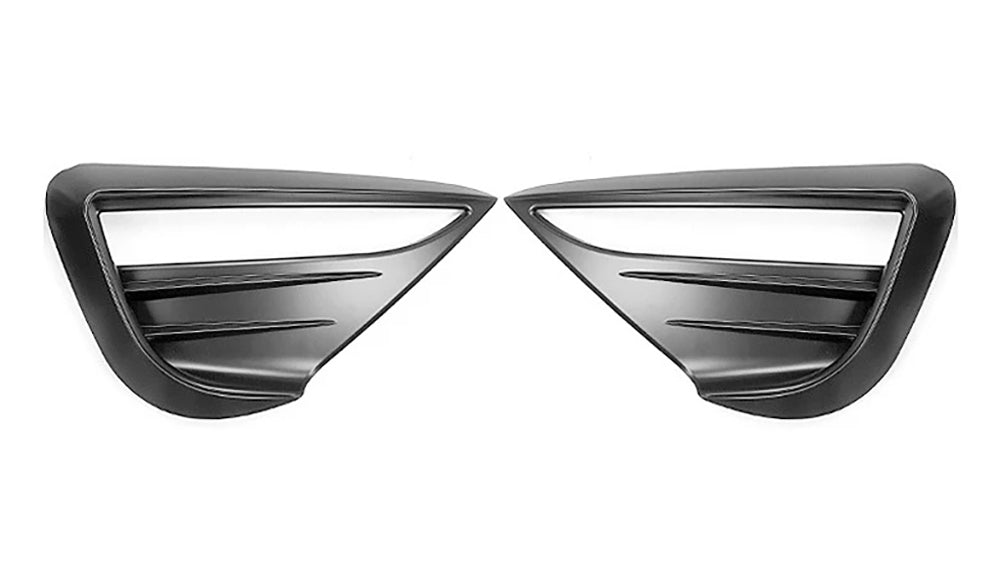 Matte Black Front Fog Lamp Aero Trim Covers for Tesla 21-24 Model Y