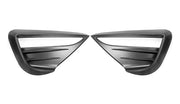 Matte Black Front Fog Lamp Aero Trim Covers for Tesla 21-24 Model Y
