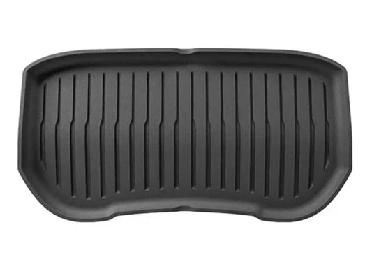 Black TPE Plastic Weather Frunk Mat for Tesla 24 Model 3