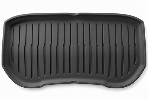 Black TPE Plastic Weather Frunk Mat for Tesla 24 Model 3