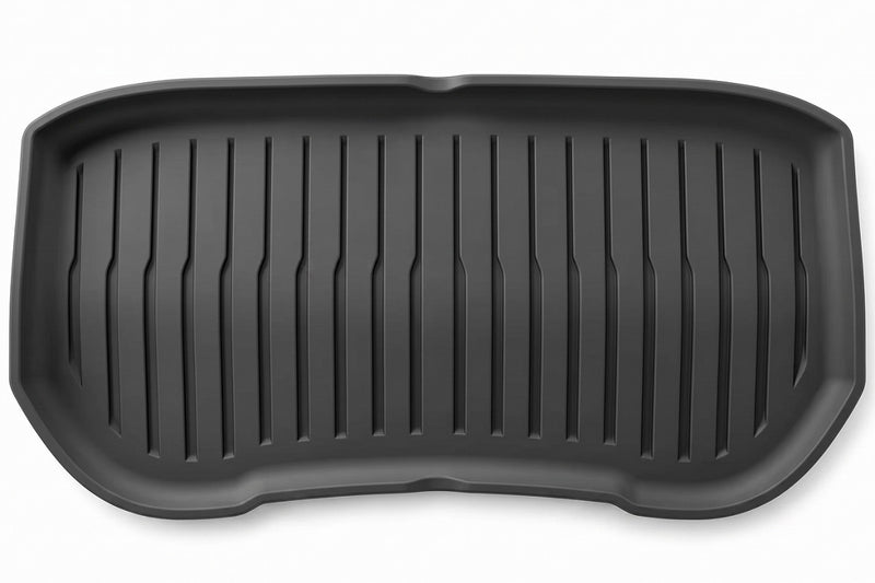 Black TPE Plastic Weather Frunk Mat for Tesla 24 Model 3
