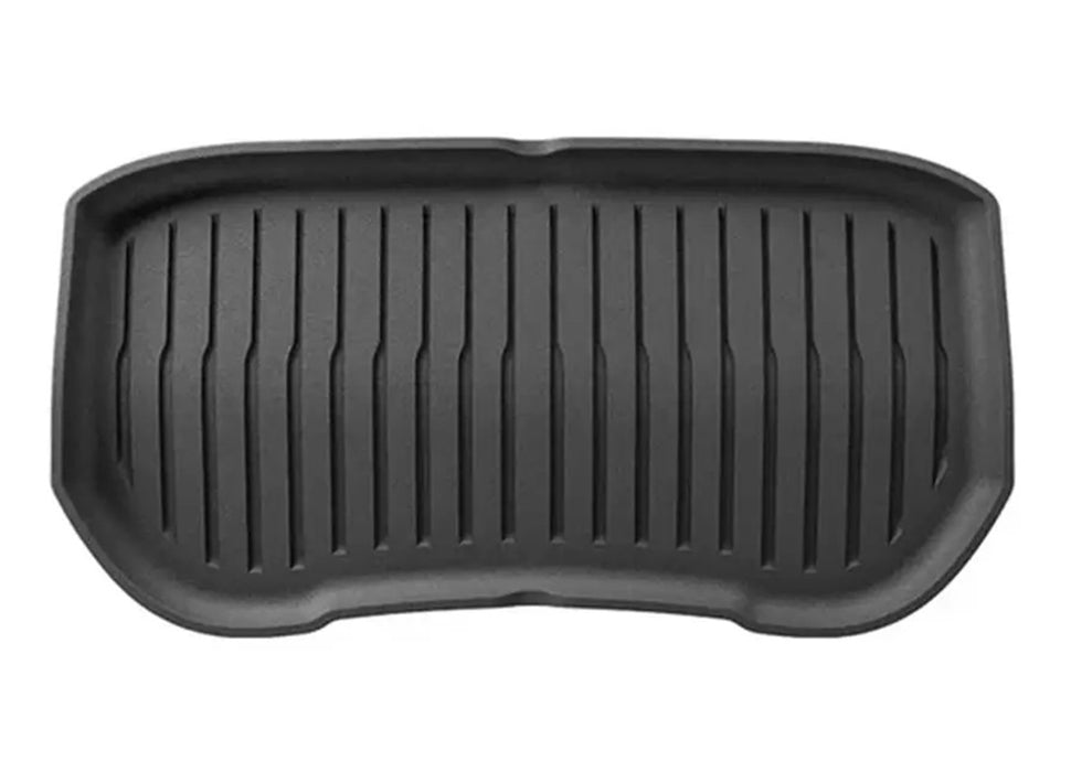 Black TPE Plastic Weather Frunk Mat for Tesla 24 Model 3
