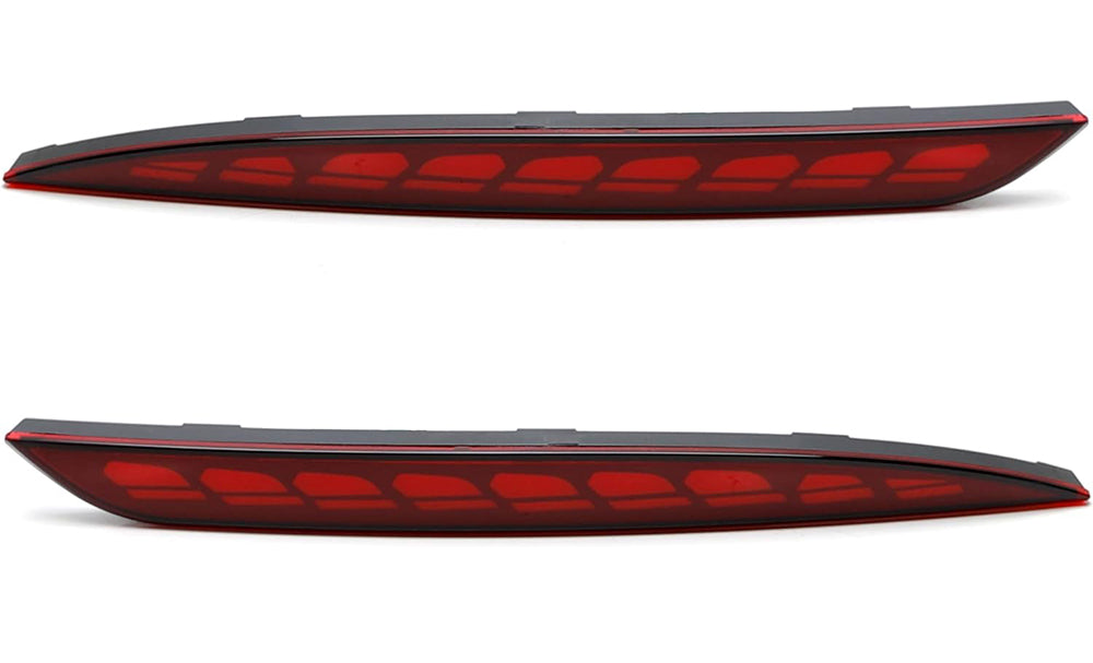 Red Housing Full LED Rear Bumper Fog Reflex Lamp for Tesla Model Y