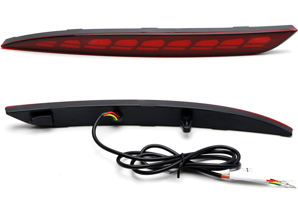 Red Housing Full LED Rear Bumper Fog Reflex Lamp for Tesla Model Y