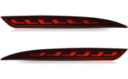 Red Housing Full LED Rear Bumper Fog Reflex Lamp for Tesla Model 3