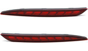 Red Housing Full LED Rear Bumper Fog Reflex Lamp for Tesla Model 3