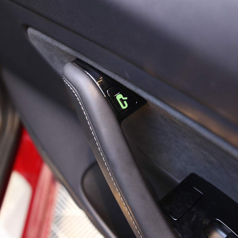 Fluorescent Door Exit Button Decal Stickers for Tesla Model 3/Y
