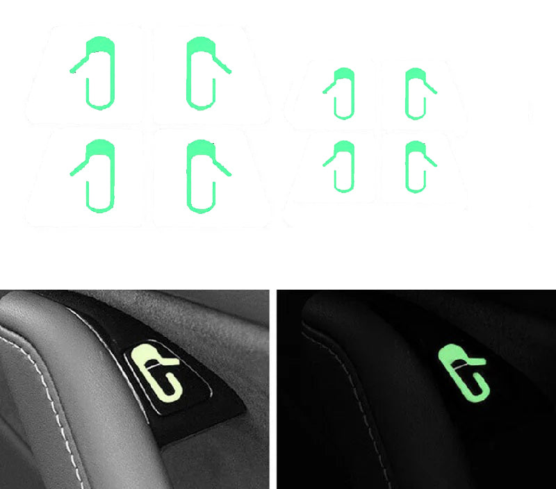 Fluorescent Door Exit Button Decal Stickers for Tesla Model 3/Y