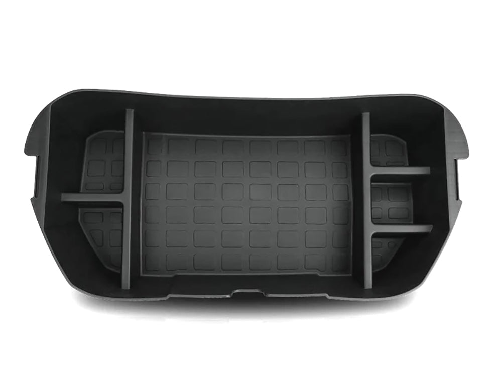 Black TPE Frunk Storage Box Organizer for Tesla 21-24 Model Y