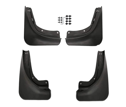 Black Plastic Front & Rear Mudguards for Tesla Model Y