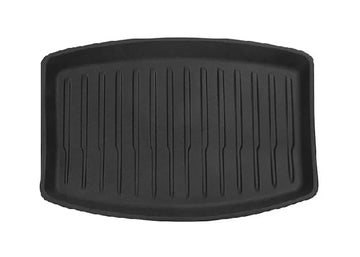Black TPE Plastic Weather Lower Trunk Mat w/ Pattern for Tesla 24 Model 3