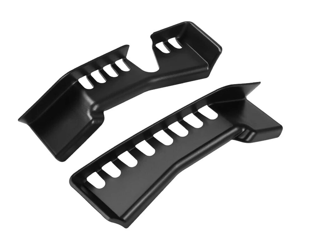 Black ABS Front Hood Upper Drainage Vent Covers for Tesla Model Y