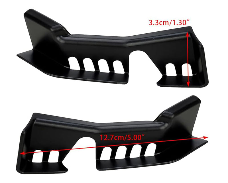 Black ABS Front Hood Upper Drainage Vent Covers for Tesla Model Y