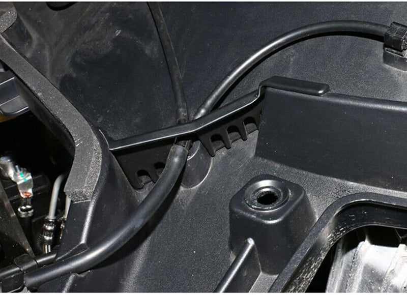 Black ABS Front Hood Upper Drainage Vent Covers for Tesla Model Y